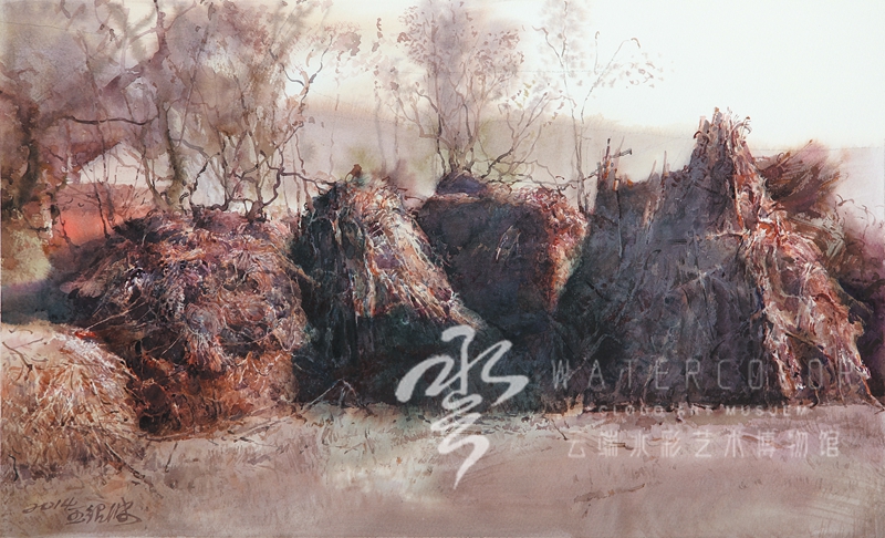 王绍波 《午意》 45*72cm 2014年